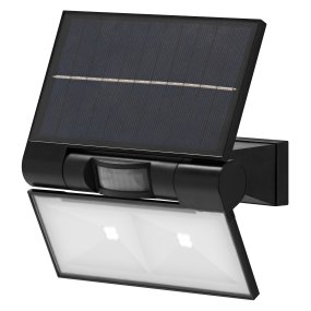 Flood Double Sensor 2W Gris oscuro lámpara solar De Ledvance - El sensor de movimiento PIR incorporado y el sensor de luz diurna encienden autom&aacute;ticamente la l&aacute;mpara cuando se detecta movimiento en la oscuridad, lo que garantiza la seguridad y la eficiencia energ&eacute;tica.
