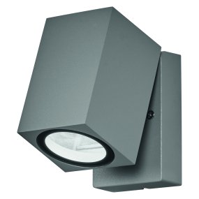Cube Plata lámpara de exterior De Ledvance - Cube es una l&aacute;mpara de pared moderna y elegante con un cabezal de luz ajustable para una direcci&oacute;n de luz flexible.