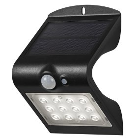 Butterfly 1,5W Negro lámpara solar De Ledvance - El sensor de movimiento PIR incorporado y el sensor de luz diurna encienden autom&aacute;ticamente la l&aacute;mpara cuando se detecta movimiento en la oscuridad, lo que garantiza la seguridad y la eficiencia energ&eacute;tica.