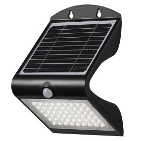 Butterfly 4W Negro lámpara solar De Ledvance - El sensor de movimiento PIR incorporado y el sensor de luz diurna encienden autom&aacute;ticamente la l&aacute;mpara cuando se detecta movimiento en la oscuridad, lo que garantiza la seguridad y la eficiencia energ&eacute;tica.