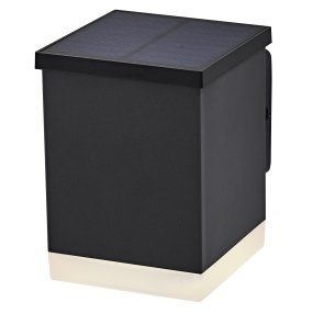 Quadro Gris oscuro lámpara solar De Ledvance - Con clasificación IP65, es resistente a la intemperie y perfecto para entradas, garajes y aceras.