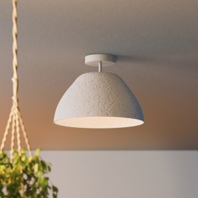 Camel Bell Ø38 Blanco plafón De Ledvance - La pantalla de papel decorativa garantiza una agradable distribuci&oacute;n de la luz en la habitaci&oacute;n.