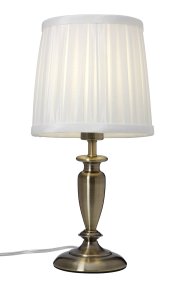 Ines 34cm Latón antiguo lámpara de mesa De Cottex - Perfecta como una elegante fuente de luz en la mesita de noche o mesa auxiliar y se adapta tanto a interiores tradicionales como modernos.