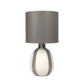 Rippel 40cm Gris lámpara de mesa De Nordic Lighting - La lámpara incluye un cable transparente de 1,8 m de longitud, un interruptor y un enchufe.