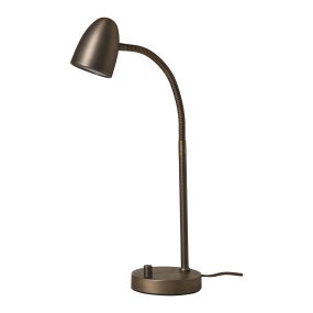Koster 47cm Marrón óxido lámpara de escritorio De Armaturhantverk - El brazo ajustable y flexible le permite dirigir fácilmente la luz exactamente donde la necesita, lo que hace que esta lámpara sea perfecta como lámpara de escritorio o lámpara de lectura.