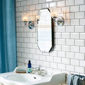 Austen Ø14 Cromo pulido lámpara de baño De Elstead Lighting - La l&aacute;mpara de pared Austen tiene un dise&ntilde;o cl&aacute;sico y est&aacute; fabricada con materiales de la m&aacute;s alta calidad, lo que garantiza una larga durabilidad.