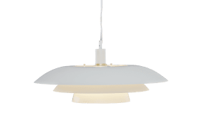 Epsilon Ø56 Blanco mate Lámpas de techo De Aneta Lighting - Su pantalla met&aacute;lica de tres piezas garantiza una distribuci&oacute;n de luz agradable y evita el deslumbramiento.
