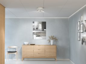 Cato 5 Blanco mate foco de techo De Belid - Inspirado en nuestra herencia escandinava, Cato impresiona por su estilo minimalista y su selecci&oacute;n de materiales de alta calidad.