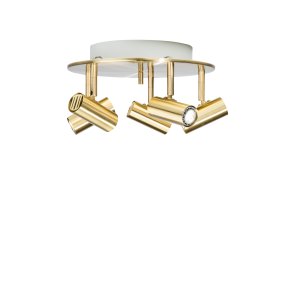 Cato 5 Latón pulido foco de techo De Belid - Inspirado en nuestra herencia escandinava, Cato impresiona por su estilo minimalista y su selecci&oacute;n de materiales de alta calidad.