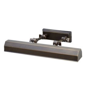 Chawtown 40cm Bronce De Elstead Lighting - Su forma alargada garantiza una distribución uniforme de la luz y es perfecta para iluminar cuadros y obras de arte.