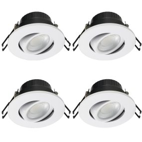 Cheapy 4CCT Pack De 4 Blanco De Designlight - La temperatura de color (CCT) se puede ajustar mediante un interruptor DIP, desde una luz suave y cálida de 2700 K hasta una luz estimulante y fría de 6000 K.