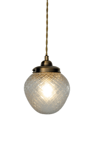 Gatsby Ø15 Latón antiguo lámpara de ventana De Aneta Lighting - La l&aacute;mpara de ventana Gatsby impresiona por su dise&ntilde;o cl&aacute;sico y elegante, con una pantalla decorativa de vidrio templado transparente y detalles met&aacute;licos con efecto lat&oacute;n antiguo.