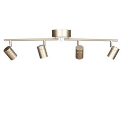 Correct 4 Oro De By Rydéns - El riel de techo proporciona una buena luz de trabajo y, gracias a su diseño elegante y discreto, se puede combinar perfectamente con una lámpara de techo elegante, que, por ejemplo, crea ambiente sobre la mesa de la cocina.