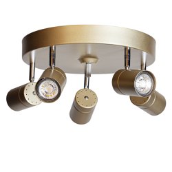 Correct 5 Oro foco de techo De By Rydéns - El foco de techo de 5 niveles Correct tiene una altura de 14 cm y un diámetro de 30 cm.