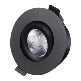 D-007 Downlight 3000K Negro De Designlight - El driver y la caja de conexiones (incluidos) est&aacute;n dise&ntilde;ados para usarse con pantallas planas de 28 mm en combinaci&oacute;n con placas de techo de 12 a 13 mm de espesor.