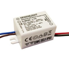 D-MA4D controlador regulable De Designlight - Popular para la instalación de luminarias LED empotrables más pequeñas, por ejemplo, en huecos de ventanas.