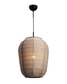 Delino Ø40 Beige De By Rydéns - La estructura de madera de fresno y los detalles decorativos de rat&aacute;n le dan un aspecto c&aacute;lido y armonioso.