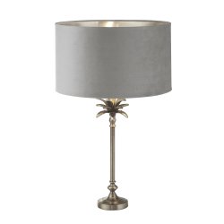Palm 45cm Gris lámpara de mesa De Searchlight - Con un ángulo de inclinación ajustable de 6 grados, la lámpara ofrece la flexibilidad de dirigir la luz y crear la atmósfera perfecta, así como enfocar la iluminación donde más la necesita.