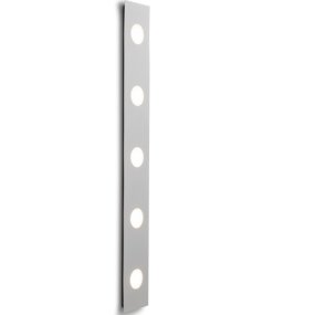 Evo 100cm Gris lámpara de pared De Herstal - Incluye un cable blanco de 2 m, un interruptor de encendido y un interruptor t&aacute;ctil.
