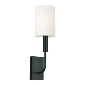 Brianna 36cm Negro De Elstead Lighting - Brianna es una l&aacute;mpara de pared decorativa con un dise&ntilde;o ligero y minimalista.