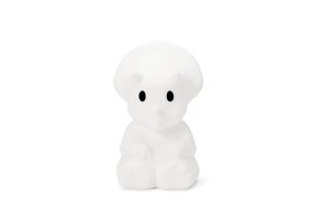 Mira First Light Blanco lámpara infantil De Mr Maria - El dise&ntilde;o de esta l&aacute;mpara tiene la forma de un impresionante triceratops con poderosos cuernos y un escudo protector, transmitiendo una sensaci&oacute;n l&uacute;dica y segura.