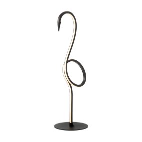 Flamingo 50cm Negro lámpara de mesa De Elstead Lighting - Flamingo &auml;r en konstn&auml;rlig och elegant bordslampa som kombinerar modern design med skulptural estetik.