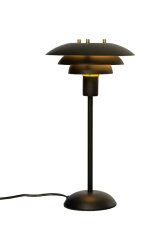 Epsilon 37cm Negro lámpara de mesa De Aneta Lighting - La pequeña pantalla lo hace adecuado para su uso en una ventana o en un estante, por ejemplo.