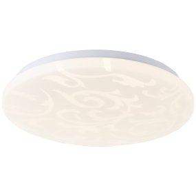 Clarica Ø34 Blanco De Brilliant - La fuente de luz LED integrada produce una luz blanca cálida (3000 K) y una luminosidad de 2600 lúmenes, perfecta para crear un ambiente agradable y bien iluminado, como un pasillo o una cocina.