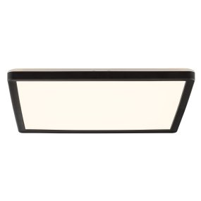 Avola 30cm Negro De Brilliant - Con una luz blanca fría de 4000 K y una luminosidad de 2400 lúmenes, proporciona una iluminación nítida y funcional, ideal para estancias donde la visibilidad es importante.
