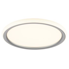 Carloz Ø40 Plata plafón De Brilliant - La luz se puede regular en tres niveles mediante un interruptor est&aacute;ndar:&nbsp;Solo se ilumina el panel central para una iluminaci&oacute;n intensa y directa de toda la estancia.