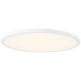 Tanida Ø42 Blanco plafón De Brilliant - La pantalla blanca incorpora un LED con una luminosidad de 2900 l&uacute;menes, regulable mediante el mando a distancia incluido.