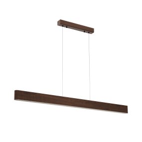 Bannister 150cm Madera oscura Lámpas de techo De Lucide - Para adaptarse a diferentes ambientes y necesidades, la temperatura de color se puede ajustar fácilmente durante la instalación mediante un interruptor DIP, desde una luz cálida y acogedora hasta una luz blanca más brillante.