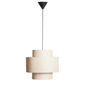 Hilma Ø40 Beige Lámpas de techo De Cottex - La tela beige crea un ambiente c&aacute;lido y acogedor, haciendo de Hilma una l&aacute;mpara vers&aacute;til y f&aacute;cil de combinar con otros muebles.