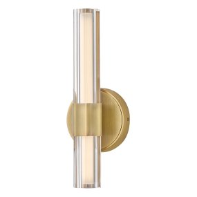 Georgette 35cm Latón De Elstead Lighting - El LED integrado de 14 W proporciona una luz blanca c&aacute;lida de 3000 K y un flujo luminoso de 791 l&uacute;menes.