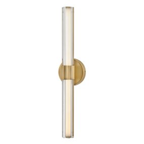 Georgette 60cm Latón De Elstead Lighting - Georgette es una elegante lámpara de pared para baño con un diseño decorativo y simétrico.
