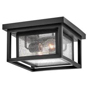 Republic 28cm Negro De Elstead Lighting - Republic est&aacute; dise&ntilde;ada para montaje en techo y es ideal para entradas o terrazas.