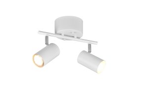Marlina 2 Blanco foco de techo De Trio Lighting - La moderna lámpara de techo de 2 luces MARLEY con su elegante diseño proporciona una iluminación individual en el salón o el pasillo.