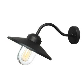 Klampenborg Ø28 Negro lámpara de exterior De Elstead Lighting - La l&aacute;mpara de pared Klampenborg tiene un dise&ntilde;o de linterna resistente y atemporal que combina la simplicidad escandinava con la sostenibilidad.