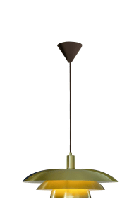 Epsilon Ø45 Latón mate Lámpas de techo De Aneta Lighting - Su pantalla met&aacute;lica de tres piezas difunde la luz de forma agradable y evita el deslumbramiento.