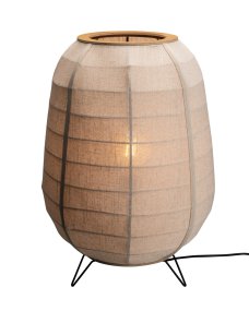 Delino Beige De By Rydéns - La l&aacute;mpara incluye un cable de pl&aacute;stico negro de 2,5 m, un interruptor de pie y un enchufe.