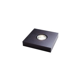 Base Iluminada 15x15cm Negro lámpara de mesa De Frilight - El panel de luz se suministra completo con un cable de 2,2 m de largo, interruptor de encendido y enchufe.