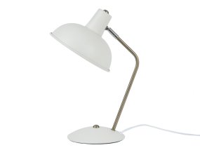 Hood 38cm Blanco lámpara de escritorio De Leitmotiv - La lámpara encaja a la perfección en un escritorio o mesita de noche, siendo a la vez una práctica fuente de luz y un elegante elemento decorativo.