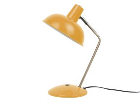Hood 38cm Amarillo lámpara de escritorio De Leitmotiv - La l&aacute;mpara encaja a la perfecci&oacute;n en un escritorio o mesita de noche y sirve tanto como fuente de luz pr&aacute;ctica como elemento decorativo con estilo.
