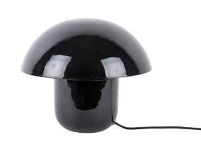 Mushroom 25cm Negro De Leitmotiv - El paquete incluye un cable negro de 1,8 m, un interruptor y un enchufe.