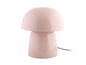 Masivo Seta 34cm Rosa lámpara de mesa De Leitmotiv - La lámpara de mesa Masivo Seta es un objeto de diseño escultural fabricado en metal con un acabado rosa claro brillante.