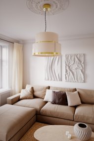 Marcel Ø50 Blanco Lámpas de techo De By Rydéns - Marcel es una hermosa l&aacute;mpara de techo y agrega elegancia a la habitaci&oacute;n con sus detalles de lat&oacute;n.