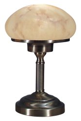 August 28cm Latón antiguo lámpara de mesa De Aneta Lighting - Aquí tienes la lámpara de mesa perfecta para añadir un toque elegante a tu salón.
