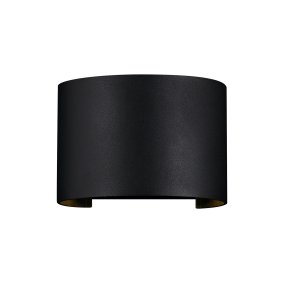 Fulton Negro lámpara de exterior De Maytoni - La superficie simple y elegante se combina con un flujo de luz de dos lados que proporciona una iluminación suave y agradable tanto hacia arriba como hacia abajo.