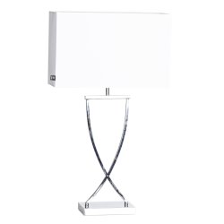 Omega 70cm Blanco lámpara de mesa De By Rydéns - La longitud del cable de la lámpara de mesa Omega es de 200 centímetros y el interruptor de encendido está encendido.