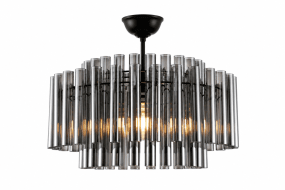 Lancaster Ø54 color humo cristal De Lampan - La l&aacute;mpara de techo Lancaster combina elegancia moderna con un dise&ntilde;o exclusivo.